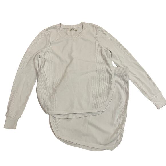 J Brand Knit 2-Pc Set Sweater Top & Skirt | White Stretch Textured Knit M NWOT - Picture 10 of 10